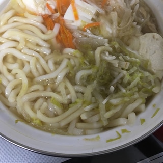 鶏のささみのうどん鍋╰(*´︶`*)╯♡